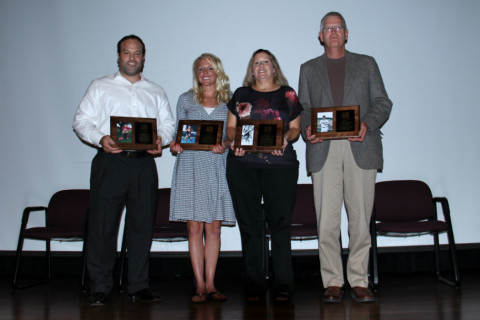 2014 Hall of Fame Inductees - Bric Nelson '98 Whitney Johnson '05 Angie Gilliland '89 Ron Brenner Faculty
