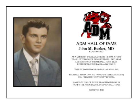 ADM Alumni Hall of Fame - John M. Burket