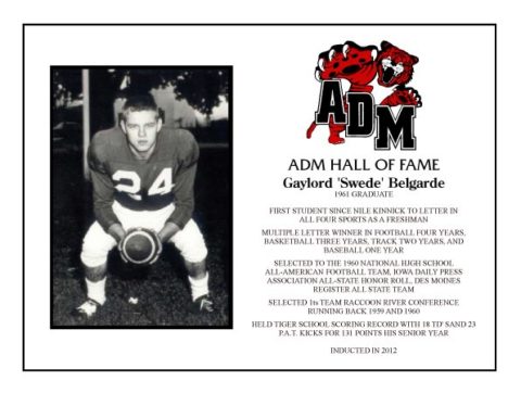 ADM Alumni Hall of Fame - Gaylord “Swede” Belgarde