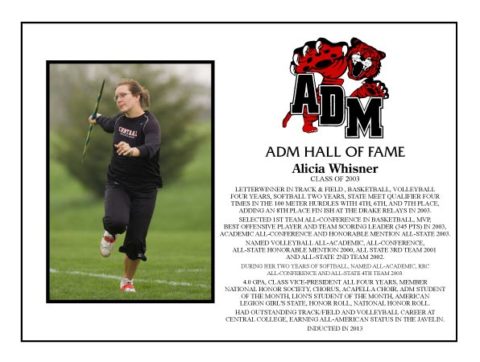 ADM Alumni Hall of Fame - Alicia Whisner
