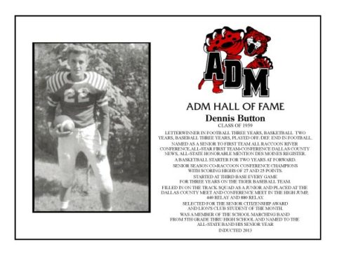 ADM Alumni Hall of Fame - Dennis Button
