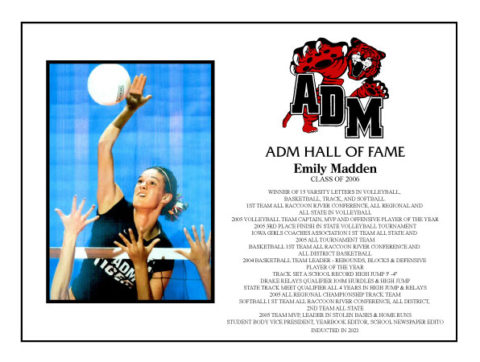 ADM Alumni Hall of Fame - Emily Madden