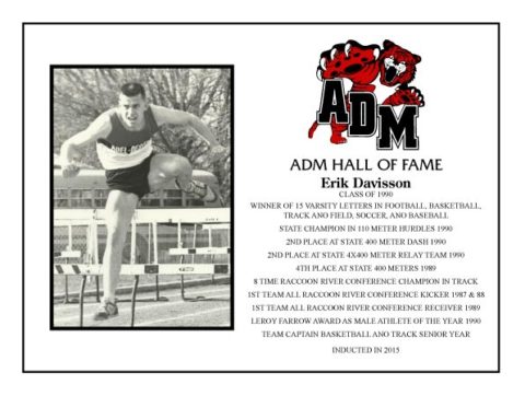ADM Alumni Hall of Fame - Erik Davisson