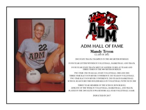 ADM Alumni Hall of Fame - Mandy Tryon