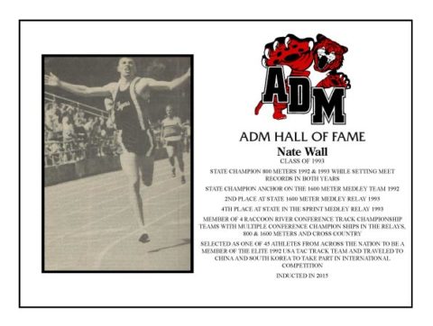 ADM Alumni Hall of Fame - Nate Wall