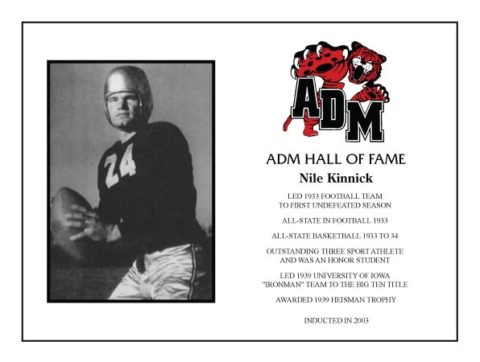 ADM Alumni Hall of Fame - Nile Kinnick