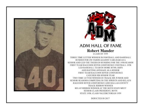 ADM Alumni Hall of Fame - Robert Manders