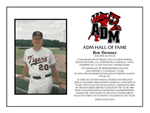 ADM Alumni Hall of Fame - Ron Brenner