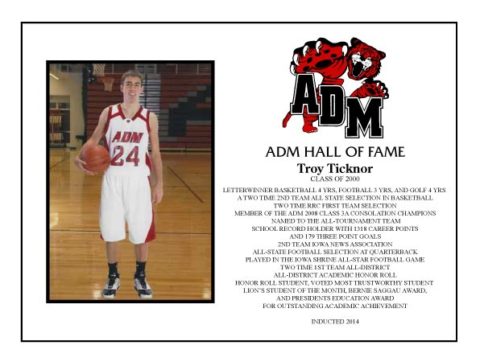 ADM Alumni Hall of Fame - Troy Ticknor