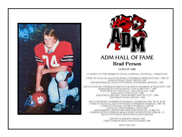 Brad Person - 2022 ADM Hall of Fame