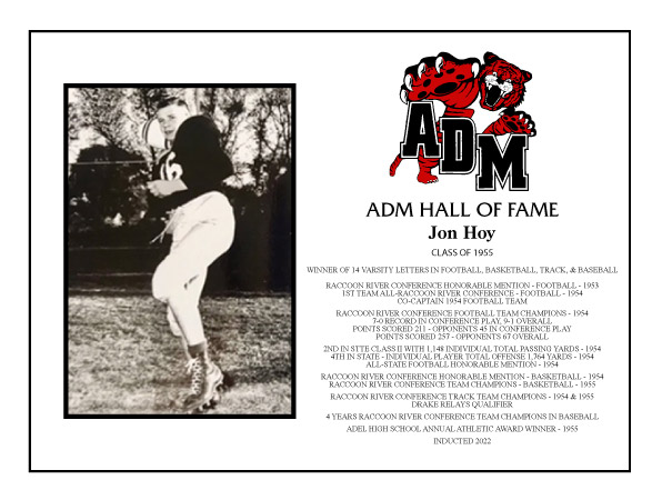 Jon Hoy - 2022 ADM Hall of Fame